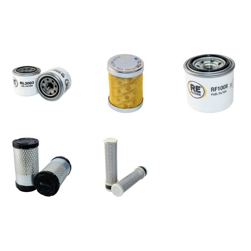 Filter Kit for Kubota U20 Air, Oil, Fuel Filters