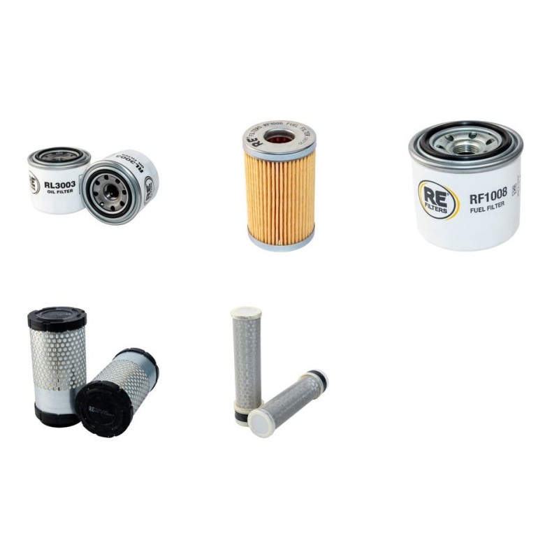 KUBOTA U 20-3 Filter Service Kit w/Kubota D 1105 Eng.  Air, Oil, Fuel Filters