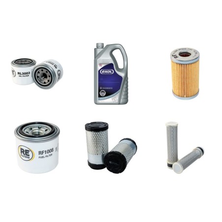 Filter Kit for Kubota U 25-3 U25-3A Engine Filters & Lubricant Kit