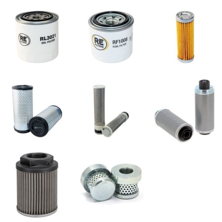 Filter Kit for Kubota U 35-3a (a2) with Kubota D 1503Mebh4 Engine SN 55001-2008-