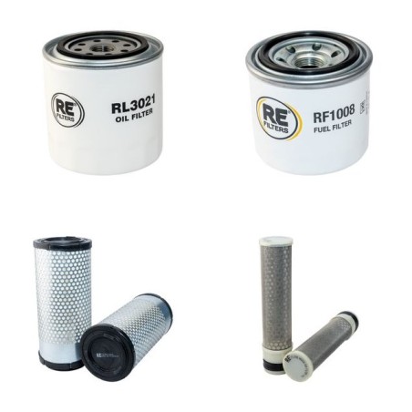 Filter Kit for Kubota U 35 SS Air Oil Fuel Filters with Kubota D 1503ME2BH2N Engine