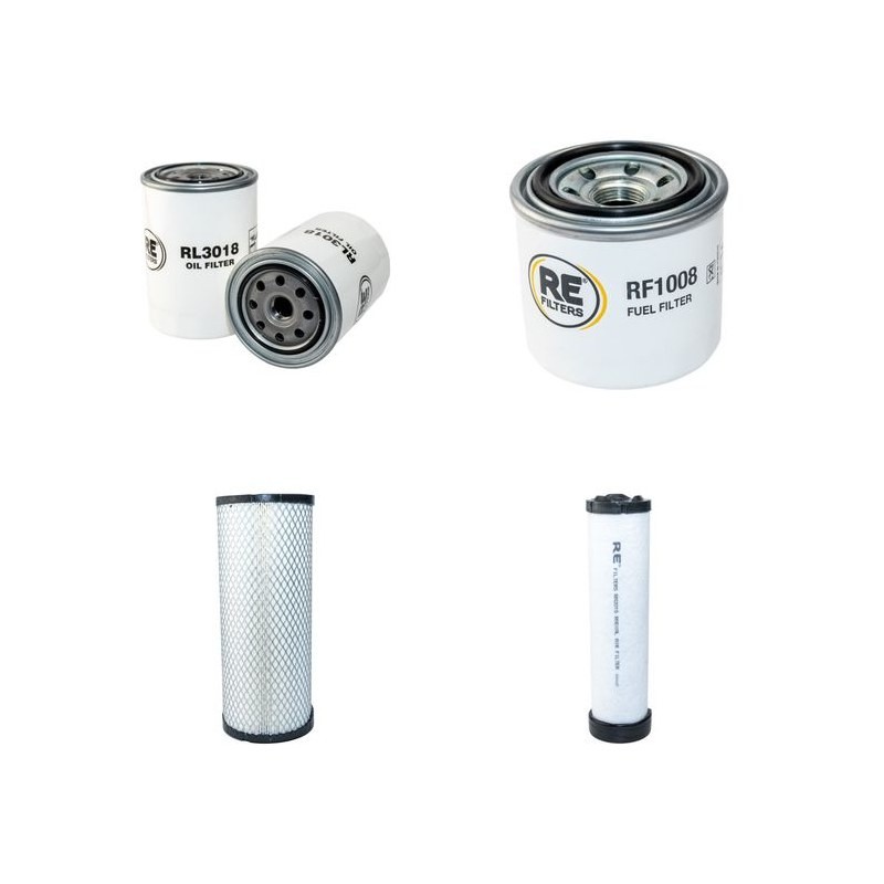 Filter Kit for Kubota U45-3A Air, Oil, Fuel Filters