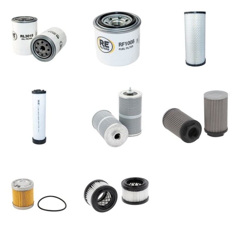 Filter Kit for Kubota U 50-3 Alpha with Kubota D 2203MEBH Engine