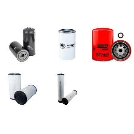 LIEBHERR A/R 904 C Filter Service Kit Air Oil Fuel Filters w/LIEBHERR D 924TI Eng.