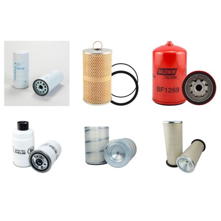 LIEBHERR A 922 (R922) Filter Service Kit Air Oil Fuel Filters w/Deutz BF6L913 Eng.