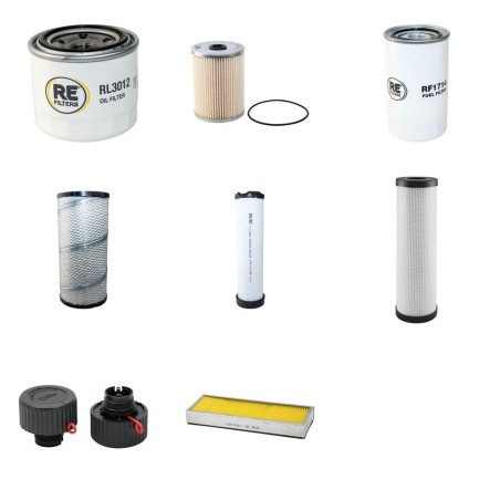 LIEBHERR L 507 Typ 1260 Filter Service Kit w/Yanmar 4TNV98C-PJLW Eng.