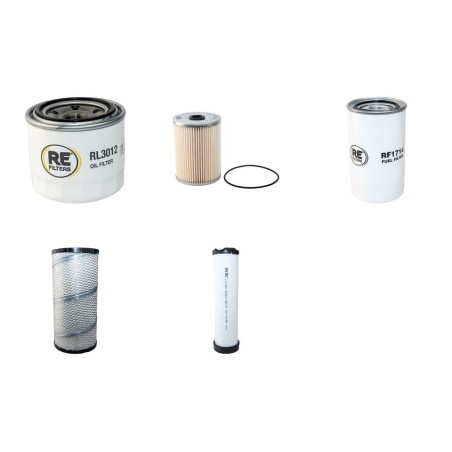 LIEBHERR L 507 Typ 1260 Filter Service Kit Air Oil Fuel Filters w/Yanmar 4TNV98C-PJLW Eng.