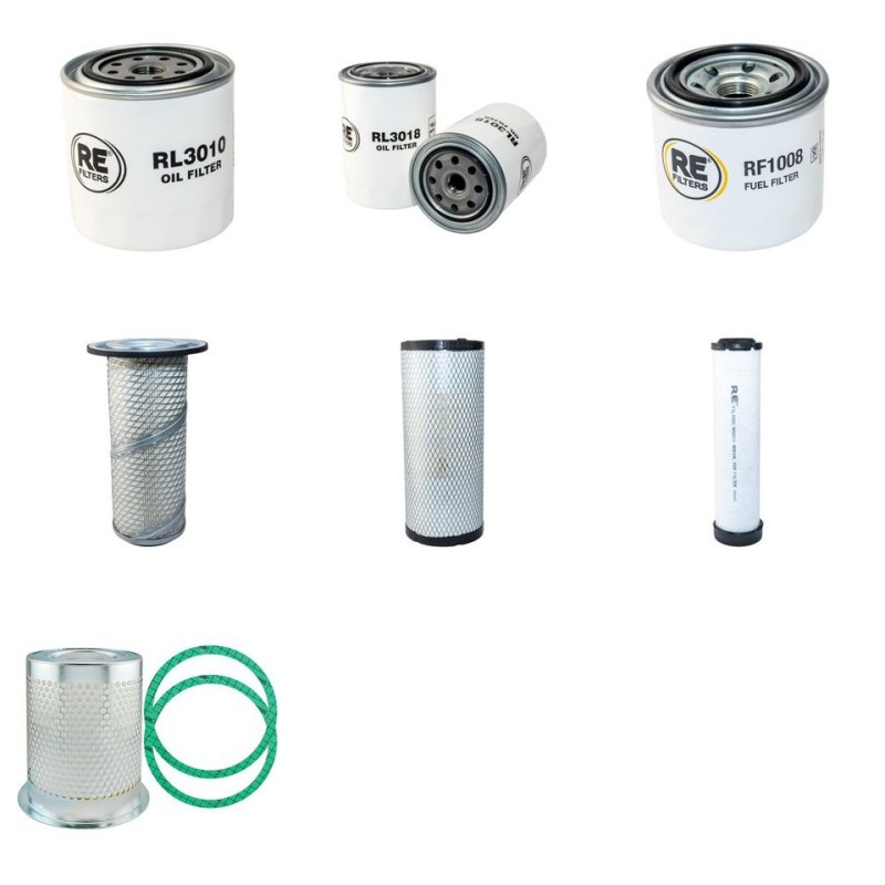 MACO-MEUDON MV 51 Compressor Filter Service Kit w/ Kubota D1703 Eng.