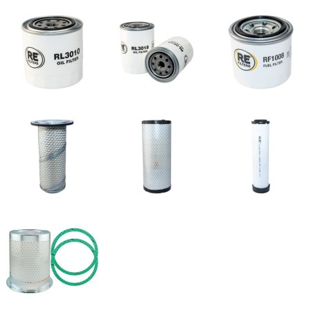 MACO-MEUDON MV 51 Compressor Filter Service Kit w/ Kubota D1703 Eng.