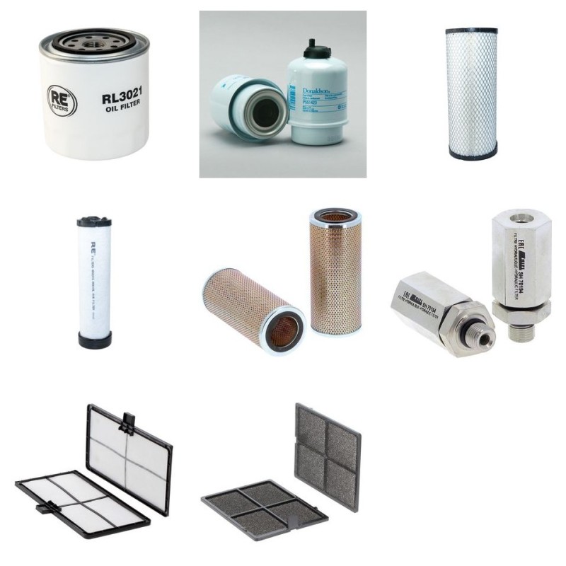 Filter kit suitable for CAT 305.5ECR with CAT C2.4 Engine Serial No FKY1-