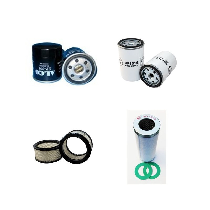 MATTEI KOMPRESSOR DR 120/7S Filter Service Kit w/Lombardini Eng.