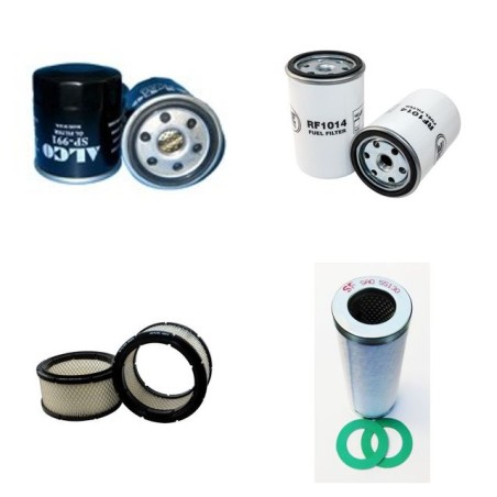 MATTEI KOMPRESSOR DR 120/7S Filter Service Kit w/Lombardini Eng.