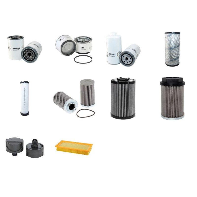 MECALAC 12 MXT Filter Service Kit w/Cummins 4B 5.9 Eng.   YR  2007-