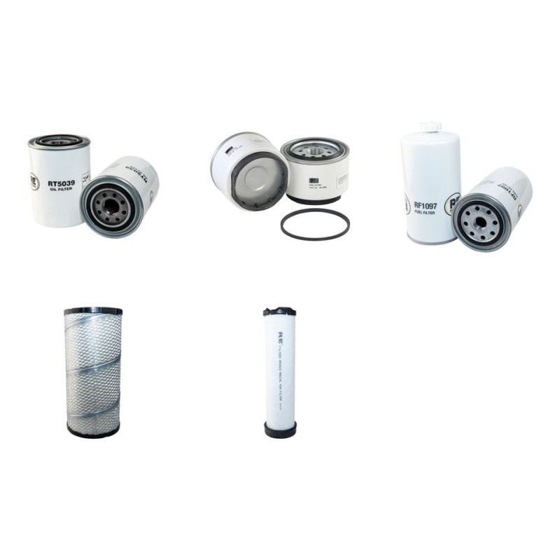 MECALAC 12 MXT Filter Service Kit Air Oil Fuel Filters w/Cummins 4B 5.9 Eng.   YR  2007-