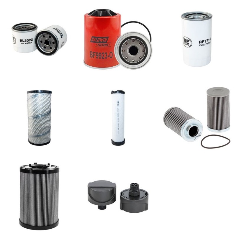 MECALAC 12 MXT Filter Service Kit w/Cummins  Eng.   YR  2008-