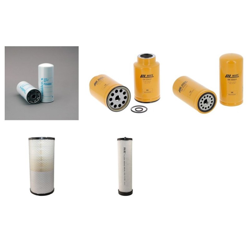 Filter kit suitable for CAT 319D/LCR with CAT Engine Serial No WBJ1/ZGJ1- YR 2009- Air Oil Fuel Filters