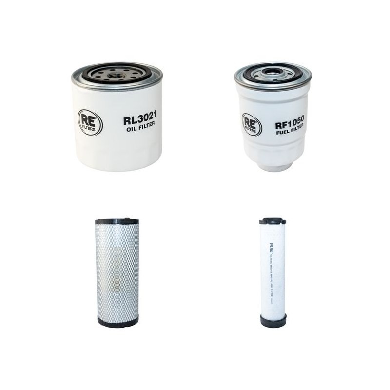 MENZI MUCK A 61 Filter Service Kit Air Oil Fuel Filters w/Kubota V 3800 Eng.