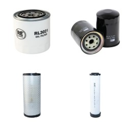 Filter kit for Merlo P25.6 Air Oil Fuel Filters with Kubota V 3307-T Engine Year 2009-