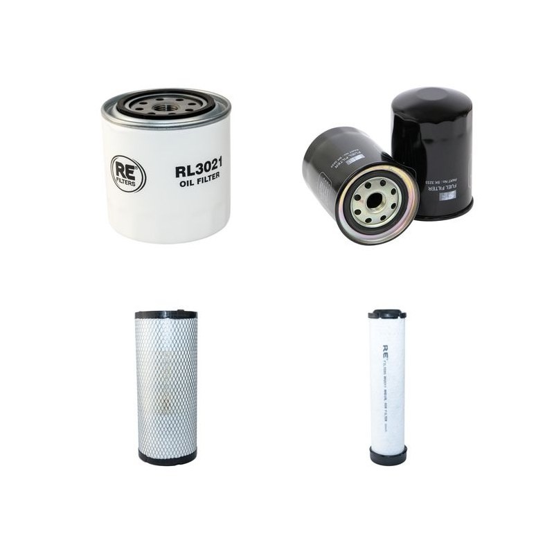 MERLO P 25.6 Filter Service Kit Air Oil Fuel Filters w/KUBOTA V 3307-T Eng.   YR  2009-