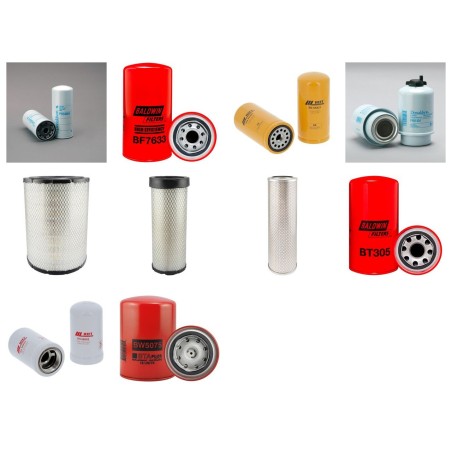 Filter kit suitable for CAT 320BLN with CAT 3116T Engine Serial No 6DN/8FN/7JR/6LW