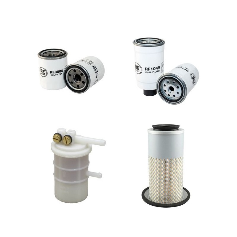 MITSUBISHI WS 410 Filter Service Kit Air Oil Fuel Filters w/Mitsubishi K4F-DT Eng.