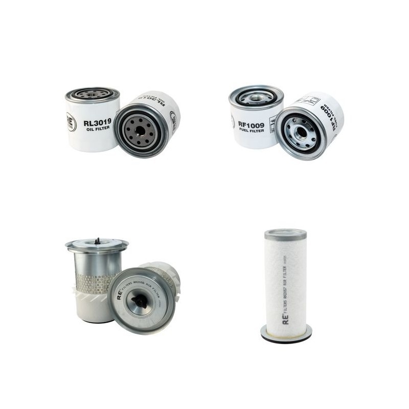 MUSTANG E 3000 Filter Service Kit Air Oil Fuel Filters w/Perkins/SHIBAURA Eng.