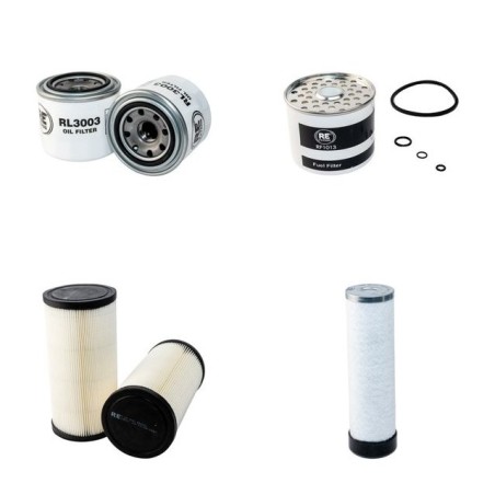 NC HT 1.0 Filter Service Kit Air Oil Fuel Filters w/Kubota D 1105 Eng.