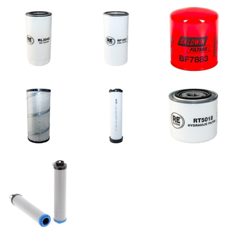 NEUSON 9001 Filter Service Kit w/Deutz Tcd 2012 Eng. SN AC 91001F-
