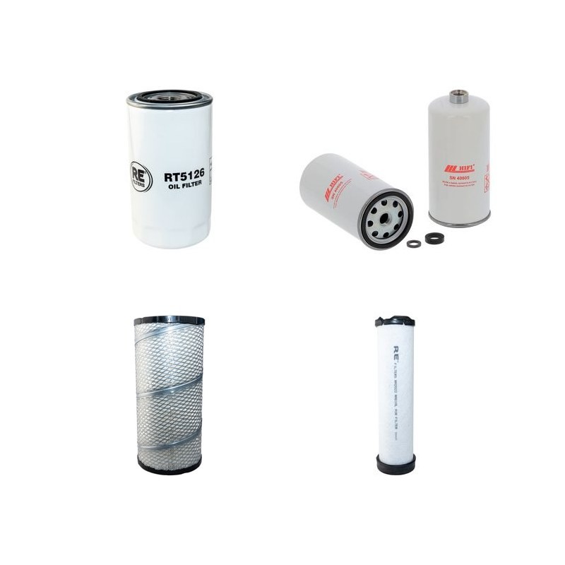 Filter kit for New Holland B95(LR/TC) Air Oil Fuel Filters with CNH 445T/M2 Engine