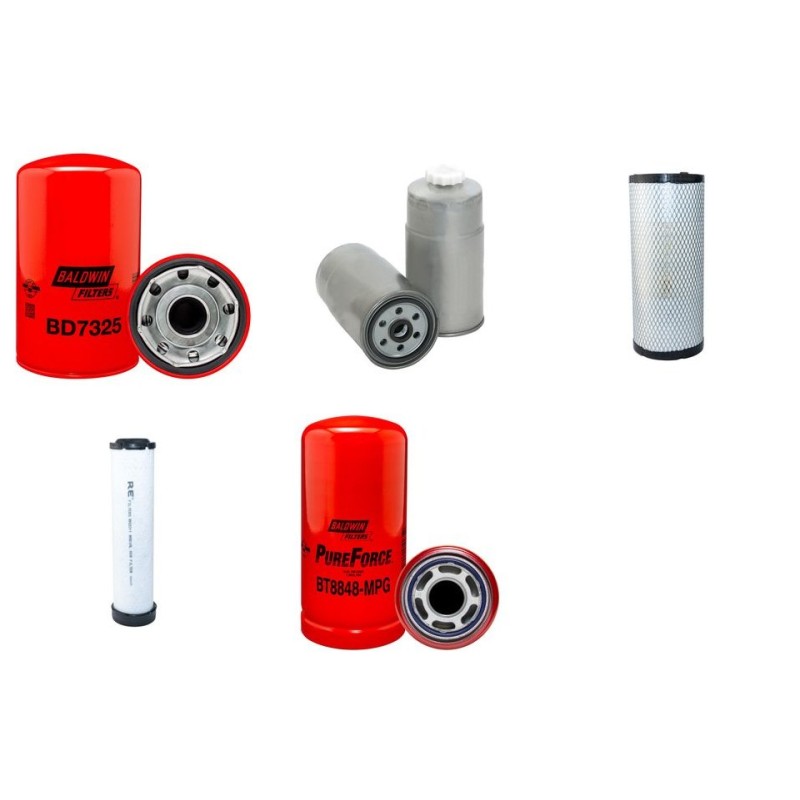 Filter kit for New Holland C185 with CNH F4CE0354 Engine Year 2010-