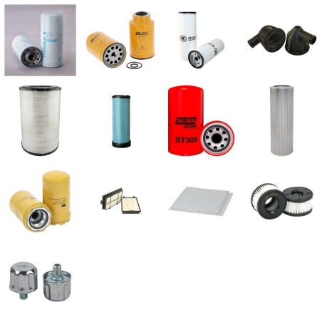 Filter kit suitable for CAT 328D-LCR with CAT Engine Serial No SWF1-