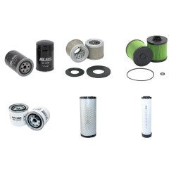 Filter kit for New Holland E80BMSR Air Oil Fuel Filters with ISUZU AU-4LE2X Engine