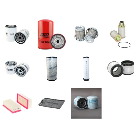 Filter kit for New Holland E135SR with Isuzu Engine