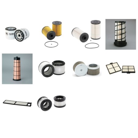 Filter kit for Kobelco New Holland E140 C SR LC with Mitsubishi eng