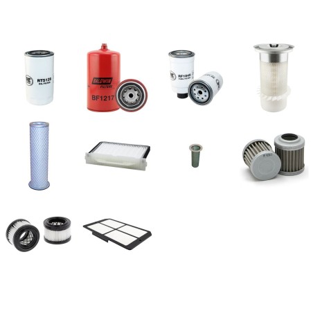 NEW HOLLAND E 145 Filter Service Kit w/CNH F4BE0454B0601 Eng.