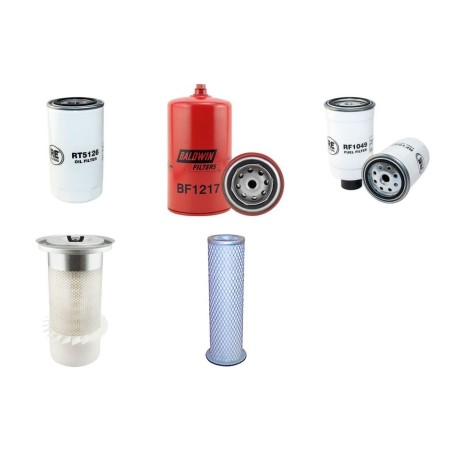 NEW HOLLAND E 145 Filter Service Kit Air Oil Fuel Filters w/CNH F4BE0454B0601 Eng.