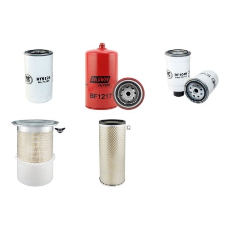 NEW HOLLAND E 265 Filter Service Kit Air Oil Fuel Filters w/CNH FAHE43CHOA Eng. SN  ZEF211MEN6L YR  2006-