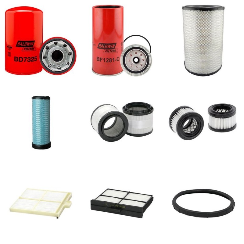 Filter kit for New Holland E385C with HINO JO 8E-UV Engine Year 2011- TIER IV