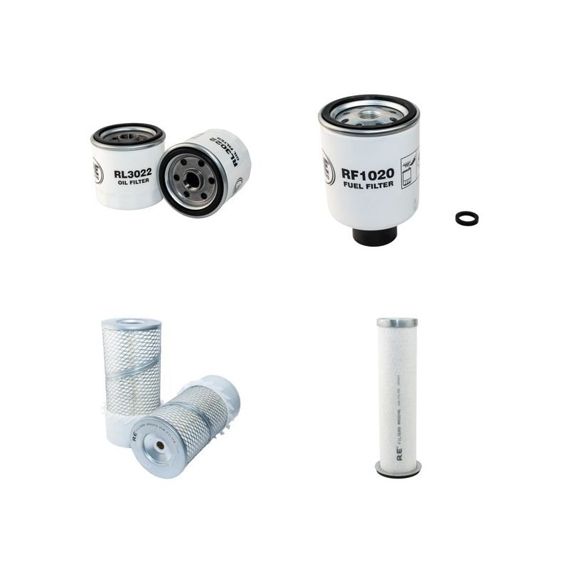 Filter kit for New Holland LS150 Air Oil Fuel Filters with Shibaura Engine