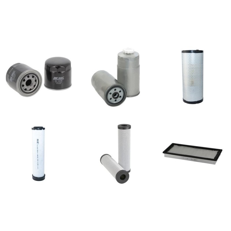Filter kit for New Holland W60BTC with CNH F5C E9454G TIER 3A Engine Year 2008-