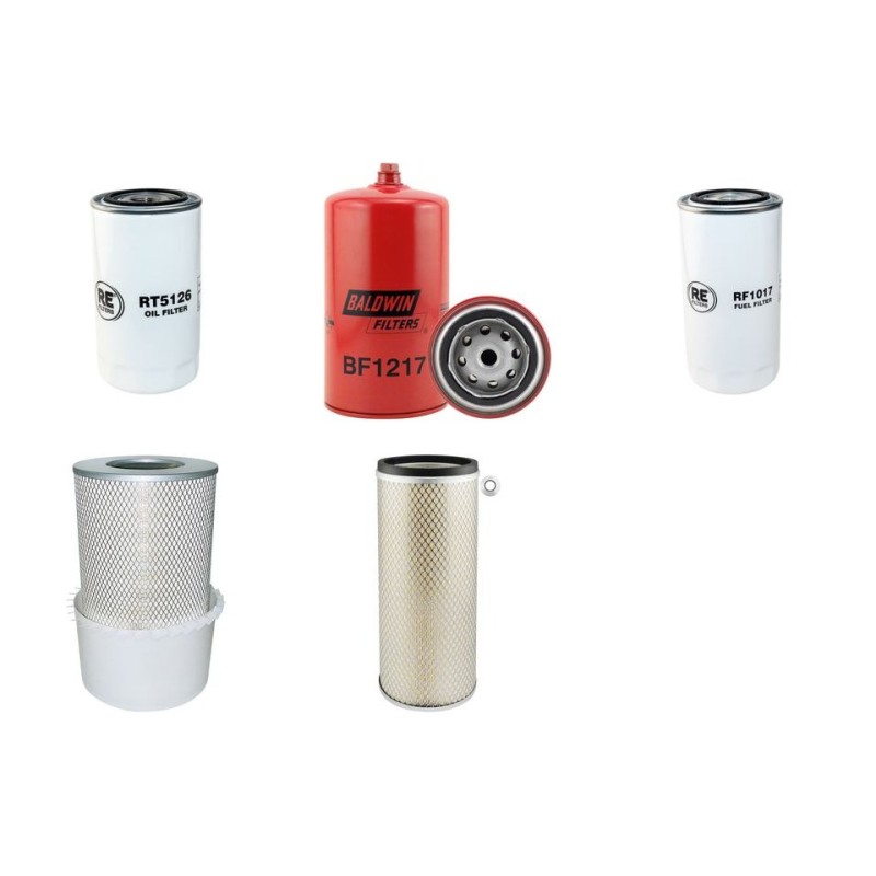 Filter kit for New Holland W190 with Fiat/Iveco F4AE0684RD100 Engine