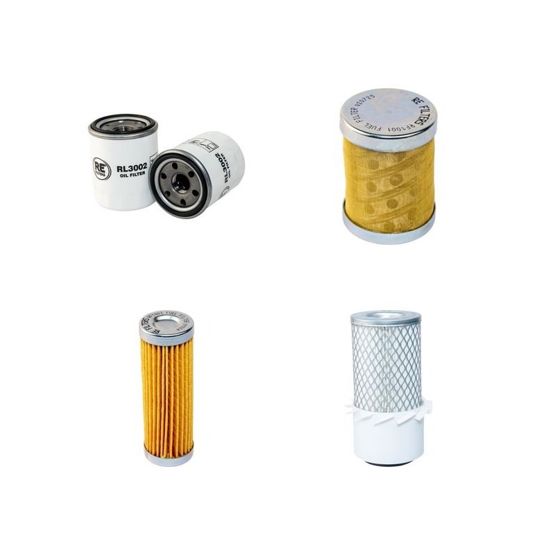 HANIX H 15A Filter Service Kit Air Oil Fuel Filters w/Mitsubishi L3E Eng.