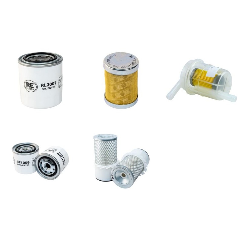HANIX H 26B Filter Service Kit w/Isuzu 3LD1 Eng. Air, Oil, Fuel Filters