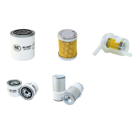 HANIX H 26B Filter Service Kit w/Isuzu 3LD1 Eng. Air, Oil, Fuel Filters