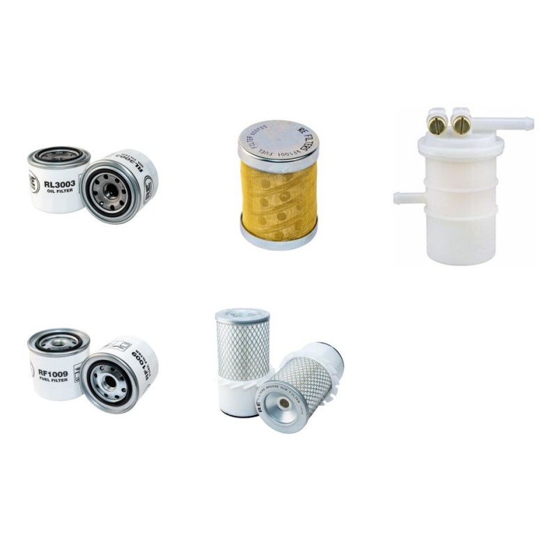 HANIX H 36B/R Filter Service Kit w/Isuzu 3LD1 Eng. Air, Oil, Fuel Filters