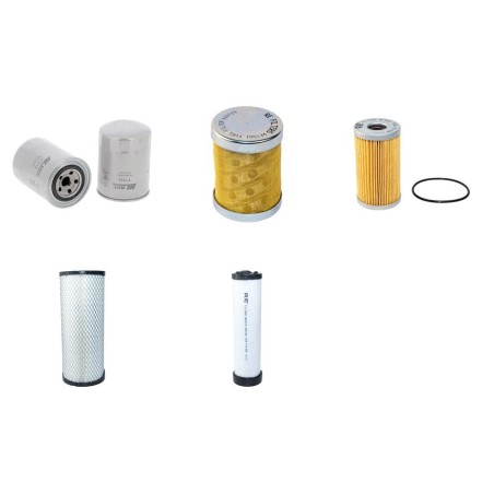 HANIX H 50C Filter Service Kit Air Oil Fuel Filters w/Mitsubishi K4N Eng.