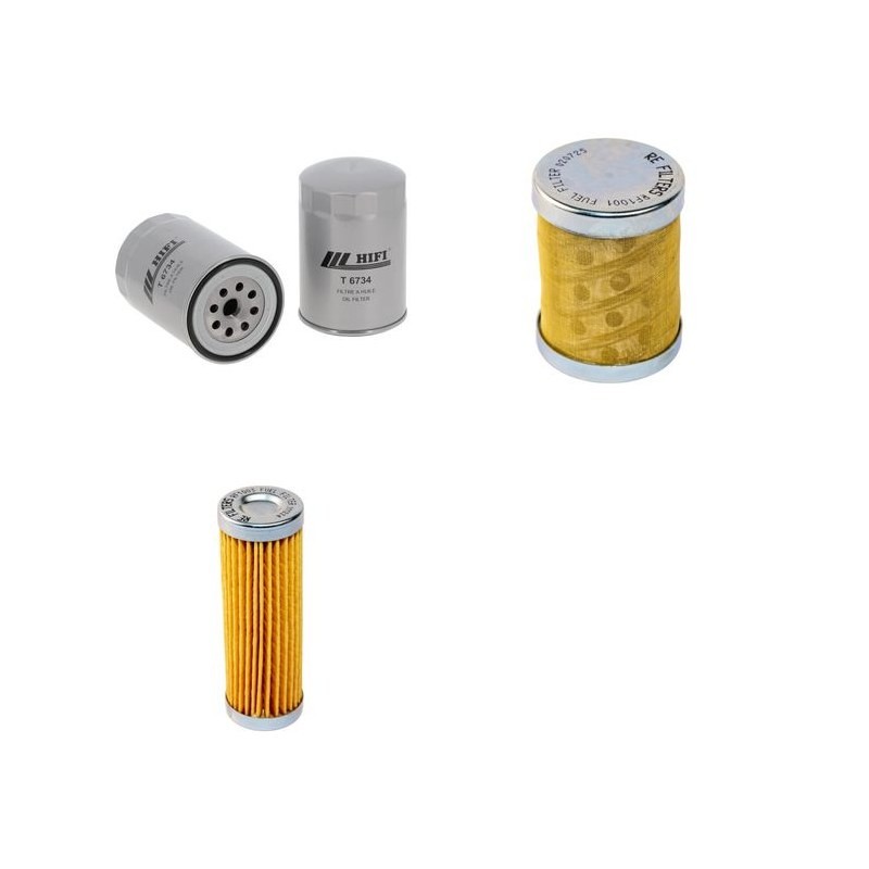 HANIX N 230-2 Filter Service Kit Air Oil Fuel Filters w/Mitsubishi K 3E Eng.