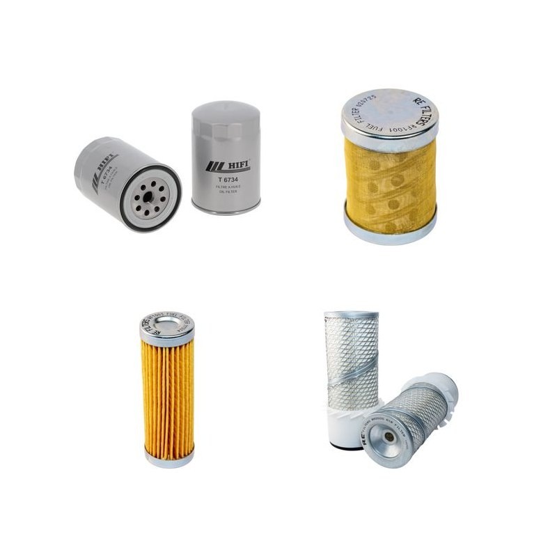 HANIX N 260-2 Filter Service Kit Air Oil Fuel Filters w/Mitsubishi K4E Eng.