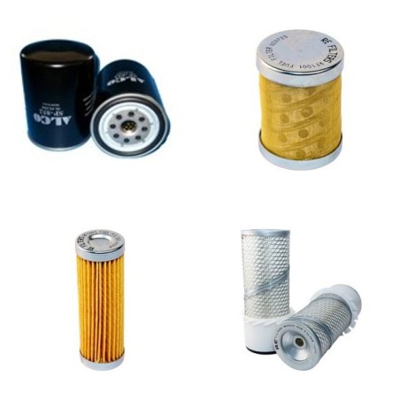 HANIX N 350-2  Filter Service Kit Air Oil Fuel Filters w/Mitsubishi K4E Eng. SN   3160051-