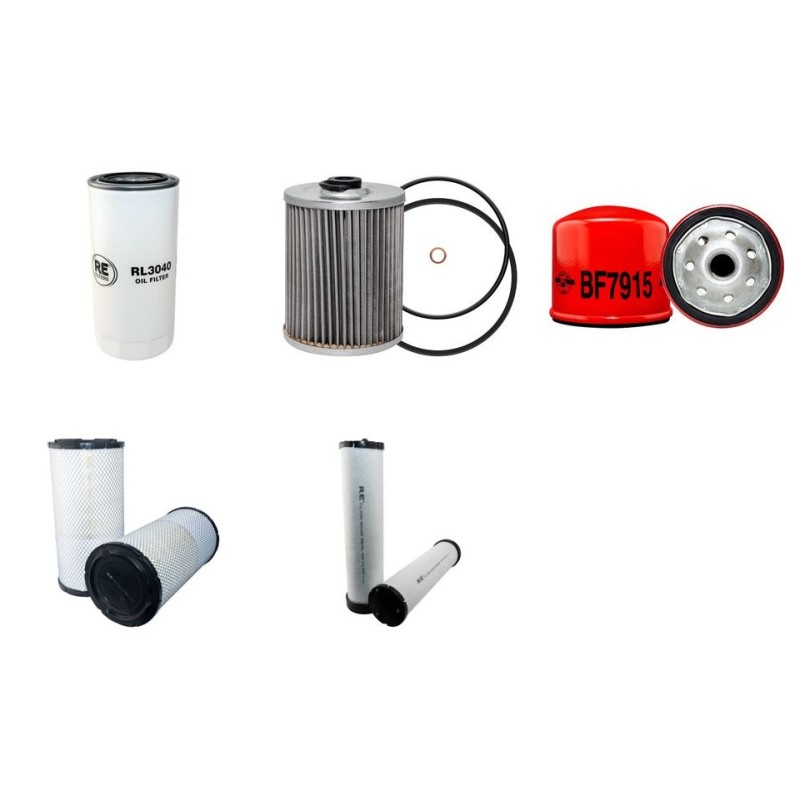 O+K MH 5 COMPACT Filter Service Kit Air Oil Fuel Filters w/Deutz BF6M1012E Eng.   YR  1995-2004